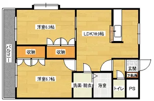 ベルジュ2番館の間取り