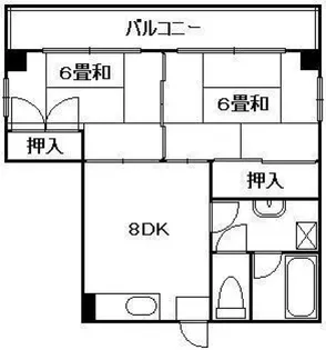 房尾本店楠木ビルの間取り