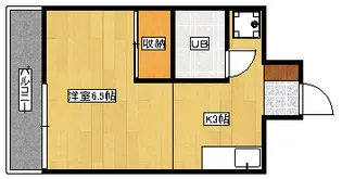 東雲コーポの間取り