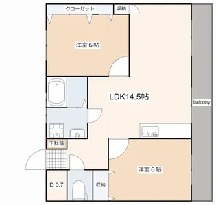 SYコートマンション【3階】の間取り