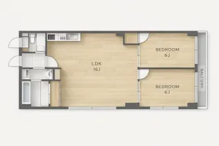 ふじたニューグランドマンションの間取り