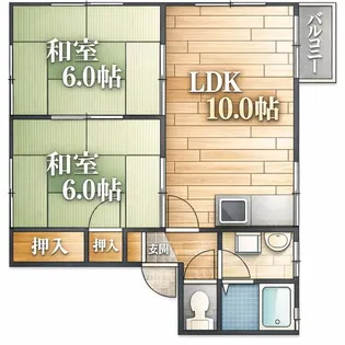 ドミールヒラタの間取り