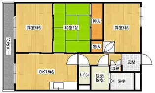 コーポ西原の間取り