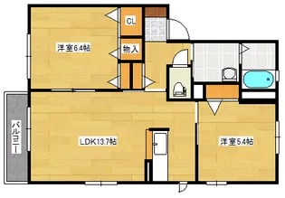 PLACIDOD棟の間取り