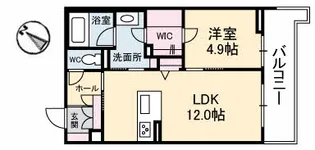アズール牛田本町の間取り