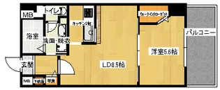 西蟹屋K.Kの間取り