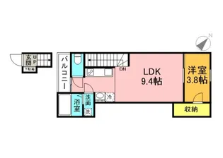 Pablo戸坂A棟の間取り