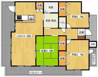 アーバンライフ黒川の間取り