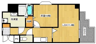 エスポアール庚午の間取り