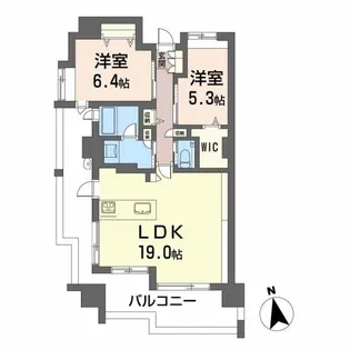 コンツェルトパーク段原リバーコートの間取り