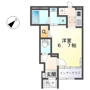 スターテラス2南観音町の間取り