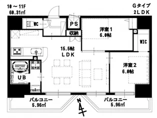 リノリノアパートメント土橋の間取り