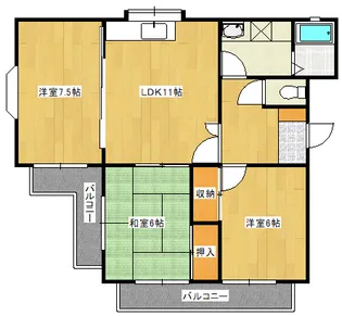 パル翠町の間取り
