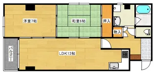 ベルソーレ松本の間取り