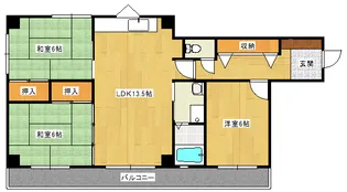 サンヒルズ戸坂壱番館【202号室】の間取り