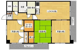 レジデンス古市橋の間取り