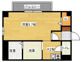 フィネス東白島の間取り