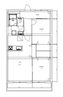 日商岩井牛田マンションの間取り