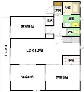 スプリングポートA棟の間取り