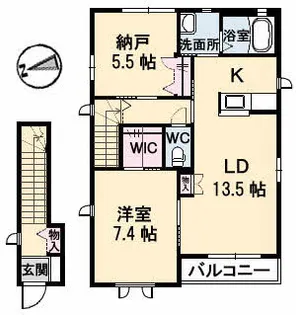 プランドールKRの間取り