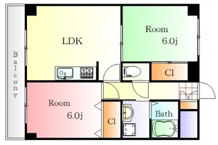 フラーリッシュ岡本の間取り