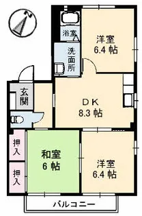 シャーメゾン矢野A棟の間取り