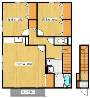 パティオDB棟の間取り