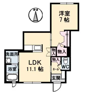 レジデンス広島駅東の間取り