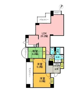 A.CITYタワーズイーストの間取り