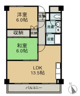 プロムナード庚午の間取り