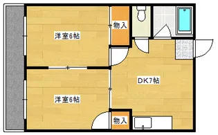 江島マンションの間取り
