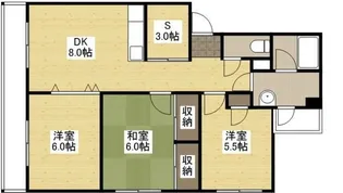 大地マンションの間取り