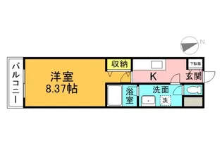 コスモ平和大通の間取り