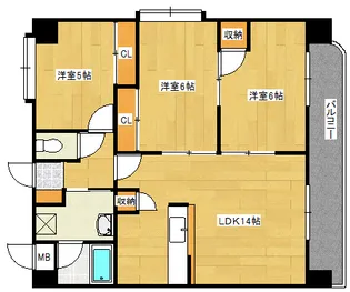 メゾン山城の間取り