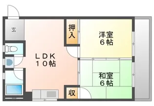 コーポ大本の間取り