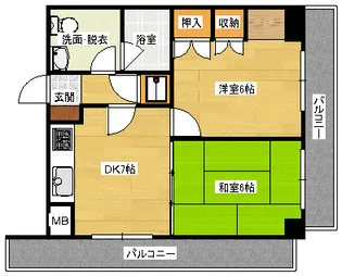 ライオンズマンション橋本町の間取り