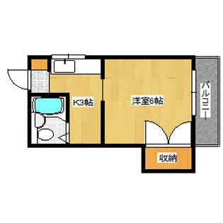 ハイツイシダ2の間取り