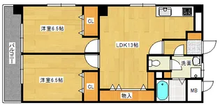 サンハイツ佐伯の間取り