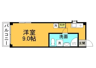 REGULUS蟹屋【4階】の間取り