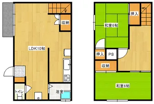 登アパートの間取り