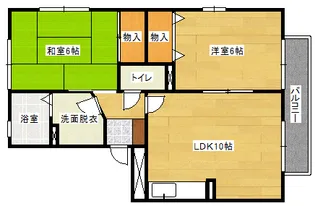 フローラ西山本の間取り
