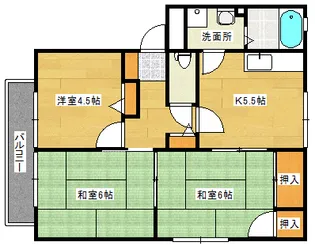 エクセル向井B棟の間取り