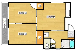 モンレーブ浜口の間取り