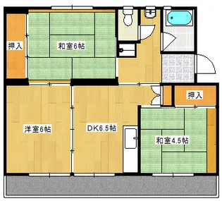 ビレッジハウス井口6号棟の間取り