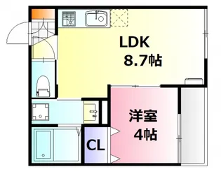 アーデル牛田新町A棟【3階】の間取り