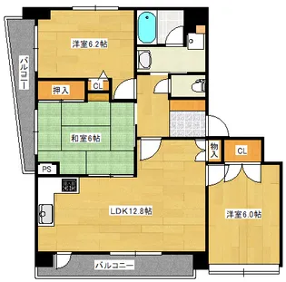 エーデル己斐本町の間取り