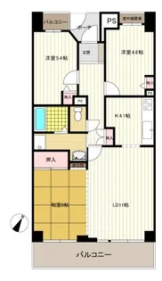 スカイプラザ横川の間取り