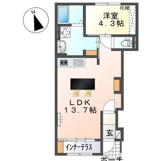 スイートモダン船越の間取り