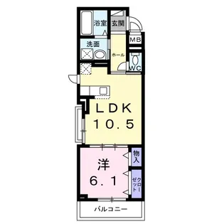 ラクラリテ高須【2階】の間取り