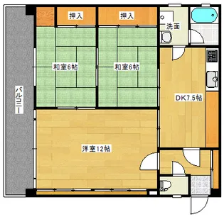 エステート庚午の間取り